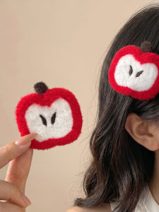 hellocandy | Soft Cute Apple Fuzzy Fringe Tamer Head Accessories