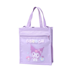 SVORIAHI | Sanrio Official Kawaii Study Bag Elementary School Students Canvas Handbag Large Capacity Book Bag Girls Storage Art Supplies