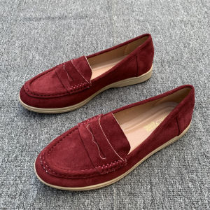 รองเท้าโลฟเฟอร์สวมใส่สบาย สไตล์ฝรั่งเศส ระบายอากาศได้ดี สีสันสดใส รองเท้าสวมสบาย รองเท้าแฟชั่นฤดูใบไม้ร่วง/ฤดูร้อน