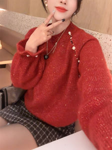 QINGNAER | Elegant Loose Large Size Sweater for Women
