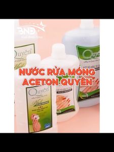 Nước rửa móng tay aceton Quyên  - Nước rửa loại tốt tẩy mạnh sạch nhanh mùi dễ chịu