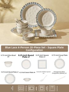 MODERN SWEETHOME | Underglaze Colored French Kiln Changed Tableware Set