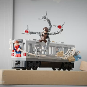 LEGO Super Heroes Marvel 76321 Spider-Man vs. Doc Ock Subway Train Scene (393 Pieces)