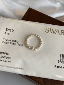 Shiny Square Sugar 925 Sterling Silver Ring with Artificial Pearl Elastic Finger Ring for Women Elegant High-End Feeling