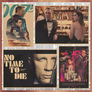 007 No Time to Die James Bond Retro Decorative Wall Painting 439
