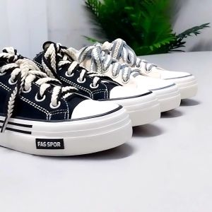 Sampai7an SPT-46 / Sepatu Kanvas Wanita Low Cut Sneakers Kekinian Korea Fashion Sekolah Jalan Women Shoes Termurah / COD