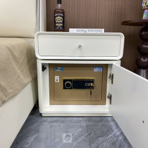 ตู้เสื้อผ้าขนาดเล็กพร้อมกล่องเก็บของแบบหน้าตัก 2025 รุ่นใหม่ สำหรับใช้ในบ้าน แบบมีกุญแจ ตกแต่งสไตล์ครีม ตู้เสื้อผ้าแบบหน้าตัก