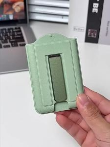 For Magsafe Magnetic PC Leather Wallet Case  For iPhone 17 16 15 14 13 18 Pro Max Card Bag Holder For Samsung S26 S25 S24 Ultra