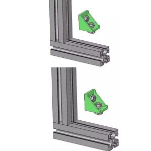 20253030 Corner Fitting Angle 30x30 Decorative Brackets Aluminum Profile Accessories L Connector Fasten connector Pack of 20