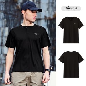 จี๊ป | เสื้อยืดคอกลมแขนสั้นผ้าฝ้ายแท้ Jeep Outdoor Sport Casual สำหรับผู้ชาย ฤดูร้อน ปี 2023 เสื้อยืดคอตตอนหลวมๆ สำหรับการเดินป่าและปีนเขา