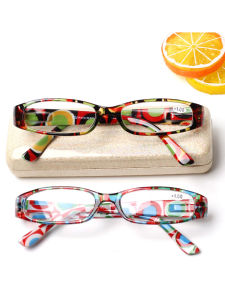 Reading Glasses HD High-Grade Resin Middle-Aged and Elderly Abrasion Resistant Plaid Flower Mirror Female Fashion and Ultra Light Presbyopic Glasses Presbyopic Glasses