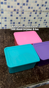 CALISTA TROYA Toples Plastik 2500ml SET ISI 3 - Premium Jumbo Container BPA Free Wadah Penyimpanan Kulkas Serbaguna Premium