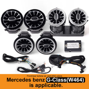 8/64 Color LED Air Vents For Mercedes Benz W464 G-Class 2018-2025 The G Car Ambient Light Turbine Nozzle Decoration Lamp Kit