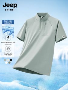 JEEP SPIRIT | Áo Polo Lụa Băng Tay Ngắn Mùa Hè