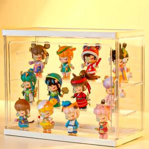 Blind Box Storage Display Rack Transparent Acrylic Hand-Made Lego Standee Shelf Cabinet Pop Mart Shelf