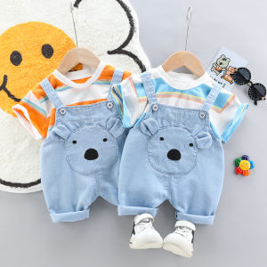 Celana Bib Denim Kapas & Kaos Bergaris Anak Laki-Laki: Panduan Pemilihan dan Perawatan