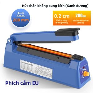 Máy Hàn Miệng Túi Gia Dụng 280/200mm 110/220V Hút Chân Không & Hút Mạnh Dùng Cho Thực Phẩm Thịt Túi Nhựa Bảo Quản Trái Cây Trong Nhà Bếp