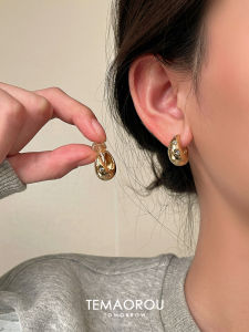 Super Heavy Industry! Vintage Mid-Ancient Carved Diamond-Embedded SUNFLOWER Circle Ear Clips Mosquito Coil Earrings Clip-on Earrings