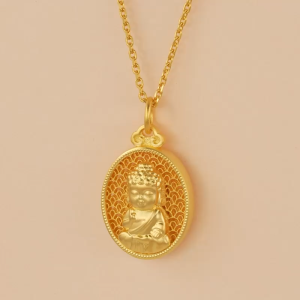 Chow Sang Sang 周生生 999.9 24K Pure Gold Chinese Gifting Collection Amitabha Buddha Pendant for Women & Men 94457P Price-by-Weight [Necklace not Included]