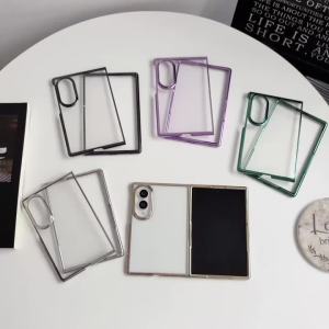 szhaiyu | Premium Shockproof Phone Case For Samsung Galaxy Z Fold 8 Ultra Z Fold 7 6 5 4 5G Electroplated Transparent Protective Cover