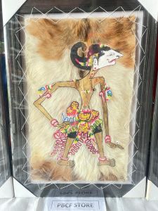 HIASAN DINDING WAYANG KULIT BOLODEWO UKURAN 50CM X 70CM