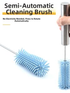 HALEXIONG | Long Handle Rotating Cleaning Brush