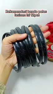 Bando medium polos isi 12 pcs uk 1cm bando hitam