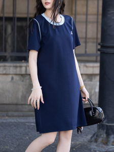 DAIXIANGFEIZI | New Summer Popular Short Sleeve Plus Size Petite A-Line Midi Dress