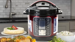 Nồi Áp Suất Gali GL-1606R 6 Lít – Cảm Ứng Thông Minh Hẹn Giờ 24H Nấu Cháo Cơm Hầm Đậu – Lòng Inox – Công Suất 1000W