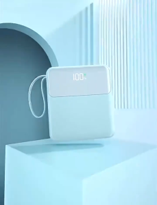 แบตสำรอง Power Bank 20000 mAh มินิพาวเวอร์แบงก์ พร้อมที่ชาร์จแบบพกพาความจุขนาดใหญ่ 4สายเคเบิ้ลบิวท์อิน