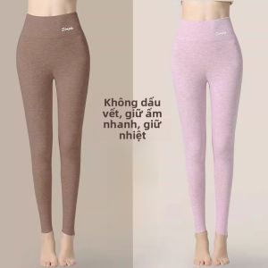 MiiOW | Quần lót lót lông cừu dày cạp cao cho nữ mùa thu đông quần lót giữ nhiệt quần lót ấm áp quần lót bó sát