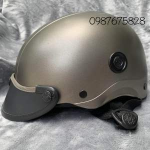 Nón bảo hiểm 1/2 sơn có nút thông gió nhiều màu { GIÁ SỈ }