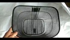 ตะกร้ารถจักรยานแม่บ้าน 24’’ตาข่ายตาถี่ สำหรับจักรยานขนาด 24’’ สีดำ ไม่ต้องซื้อเงิน ชุดน็อตยึดสำหรับติดตั้ง