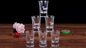 Hộp 12 ly rượu mini thủy tinh truyền thống - Dáng đứng 25ml bầu mắt trâu 35ml dày dặn - 101+102