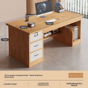 ZHUOHE | Stable Single Person Desk with Lockable Drawer