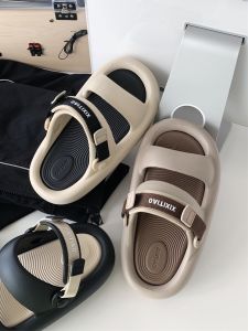 รองเท้าแตะสีผสมสไตล์ออริจินัลสุดเท่เส้นเล็กรองเท้าแตะใส่ได้สองแบบใส่ไปชายหาด EVA ให้ความรู้สึกอึแบบเหยียบใส่ออกไปข้างนอกในฤดูร้อนสำหรับทั้งชายและหญิง