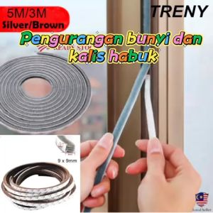 TRENY 3M Self-Adhesive Brush Pile Seal 9 x 9mm Door Seal Door Draught Excluder Brush Wardrobe Soundproof