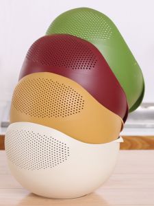 Thickened Kitchen Sink Strainer Fruit Plate Rice Washing Basket Vegetable Cleaning Basket Drainage Basket Home Decoration Accessories