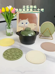 [SG STOCKS] Heat Resistant Silicone Heat Coaster / Anti-Scalding Heat Pad / Double-Sided Insulation / Anti-Slip Coaster