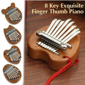 Mini Kalimba 8 Key Thumb Piano 1 Pack Water Drop Style Cute Instrument Portable Exquisite Gift Set for Kids