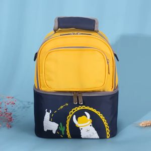 New double -layer mummy bag Waterproof insulated Diaper Bag Maternity Backpack Baby Travel Mama Bag