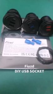 12V/24V usb socket quick charge 3 0 USB Outlet PD USB-C & Two QC3.0 Ports For Boat Marine motorcycle truck
