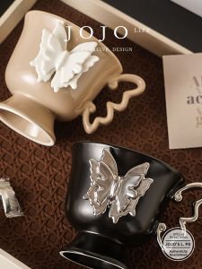 Butterfly Design Ceramic Mug