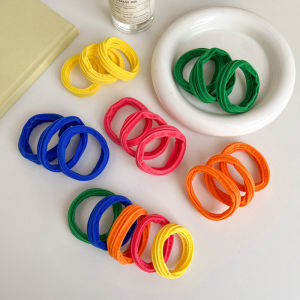 New No-Seam Thick Elastic Hair Ties for Girls And Women Simple Stylish Hair Accessories Tail Bun Hair Bands Korean Style
