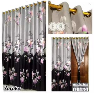 Gorden Pintu Smokring: Pilihan Gorden Pintu Murah, Kamar, Jendela & Hor Deng