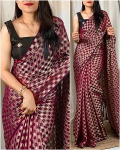 [PRE ORDER] BEAUTIFUL ZANY SILK JACQUARD SAREE