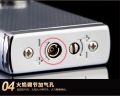 2 IN 1 Jobon ZB-939-1  Jet Flame & Ghost Flame Lighter (Silver). 