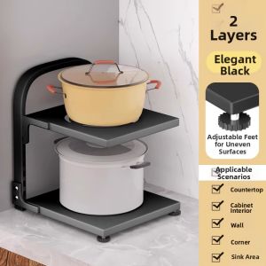evesigar | Dual-layer Kitchen Storage Rack