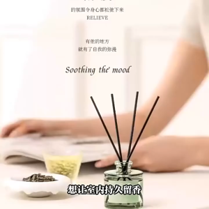 Reed Diffuser Home Fragrance 50ml Long Lasting Scent Room Air Freshener Natural Aroma Decorative Fragrance for Bedroom Living Room Office