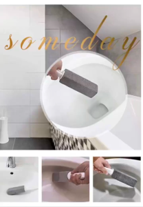 FYBEE 1Pcs Toilet Bowl Natural Pumice Stone Cleaner Brush Wand
